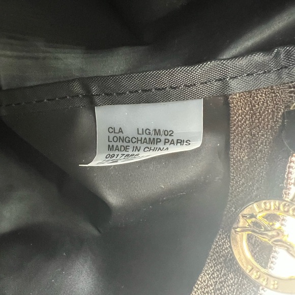 LONGCHAMP Le Pliage Original Ebony Khaki Brown Polyamide Sac À Dos Backpack - Picture 16 of 17